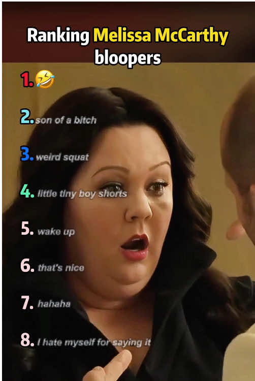 Ranking Melissa Mccarthy bloopers#usa #celebrity #melissamccarthy #bloopers #behindthescenes 
