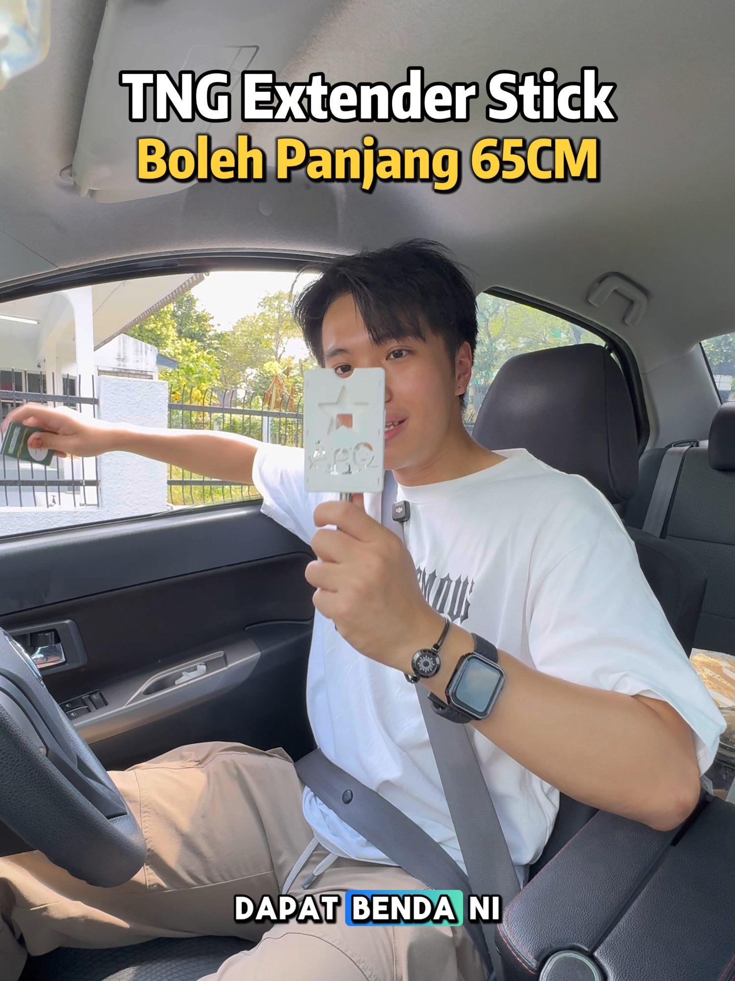 Lalu Toll selalu tangan tak cukup panjang? Cuba guna TNG Extender Stick Ini Senang Je✅ #tngextenderstick #extenderstick #lalutoll #tiktokshop #tiktokshopmalaysia #whizztechauto #j