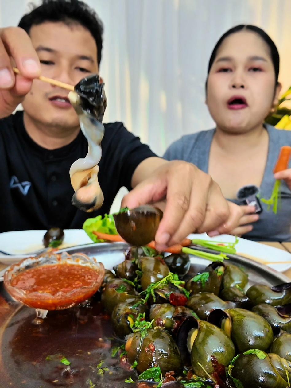 #ผัดกะเพรา #หอย #หอยปัง #แซ่บแฮงchannel #กินกับtiktok 