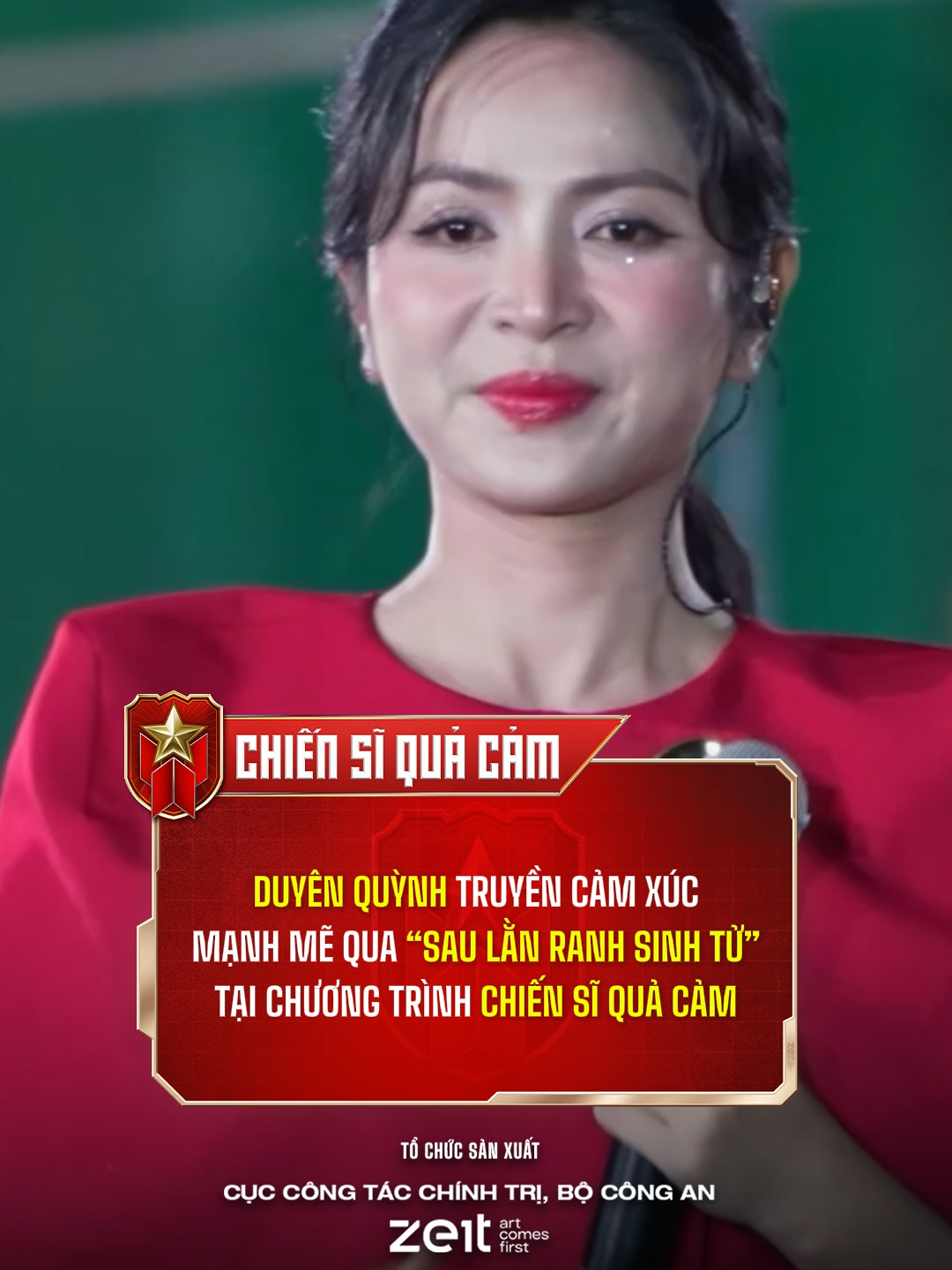 Duyên Quỳnh dành tặng cho các chiến sĩ thuộc lực lượng CAND bài hát Sau Lằn Ranh Sinh Tử #ChienSiQuaCam #BoCongan #Zeit #TikTokGiaiTri #hanhtrinhquacam #duyenquynh