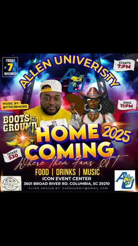 ALLEN U IM OTW.....ALLEN UNIVERSITY HOMECOMING PARTY!!!! #allenuniversityhomecoming2025  #allenuniversity #itsdjbmore 