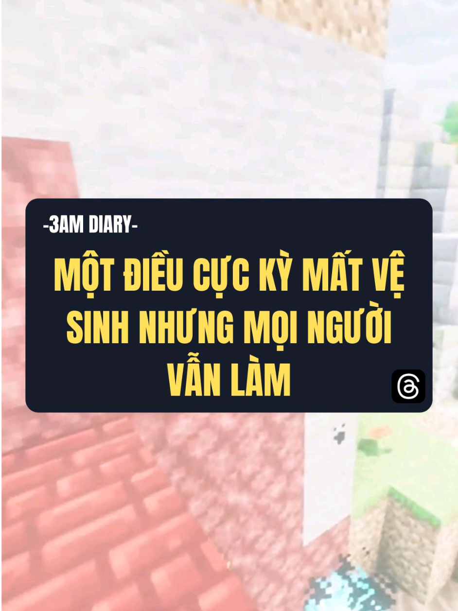 Một điều cực kỳ mất vệ sinh nhưng mọi người vẫn làm #topcomment #tiktokviral #xh #fyp 