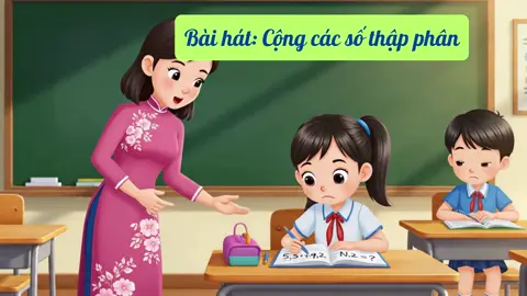 Bài hát Cộng các số thập phân - Toán 5 Cánh diều #AI #veo3 #congngheAI