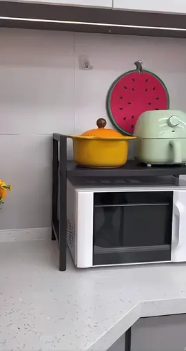 Kệ Để Lò Vi Sóng Đồ Nhà Bếp 2/3 Tầng Có Thể Chỉnh Kích Thước 2 Màu Đen Trắng#xuhuong #thinhhanh #giadungtienich 