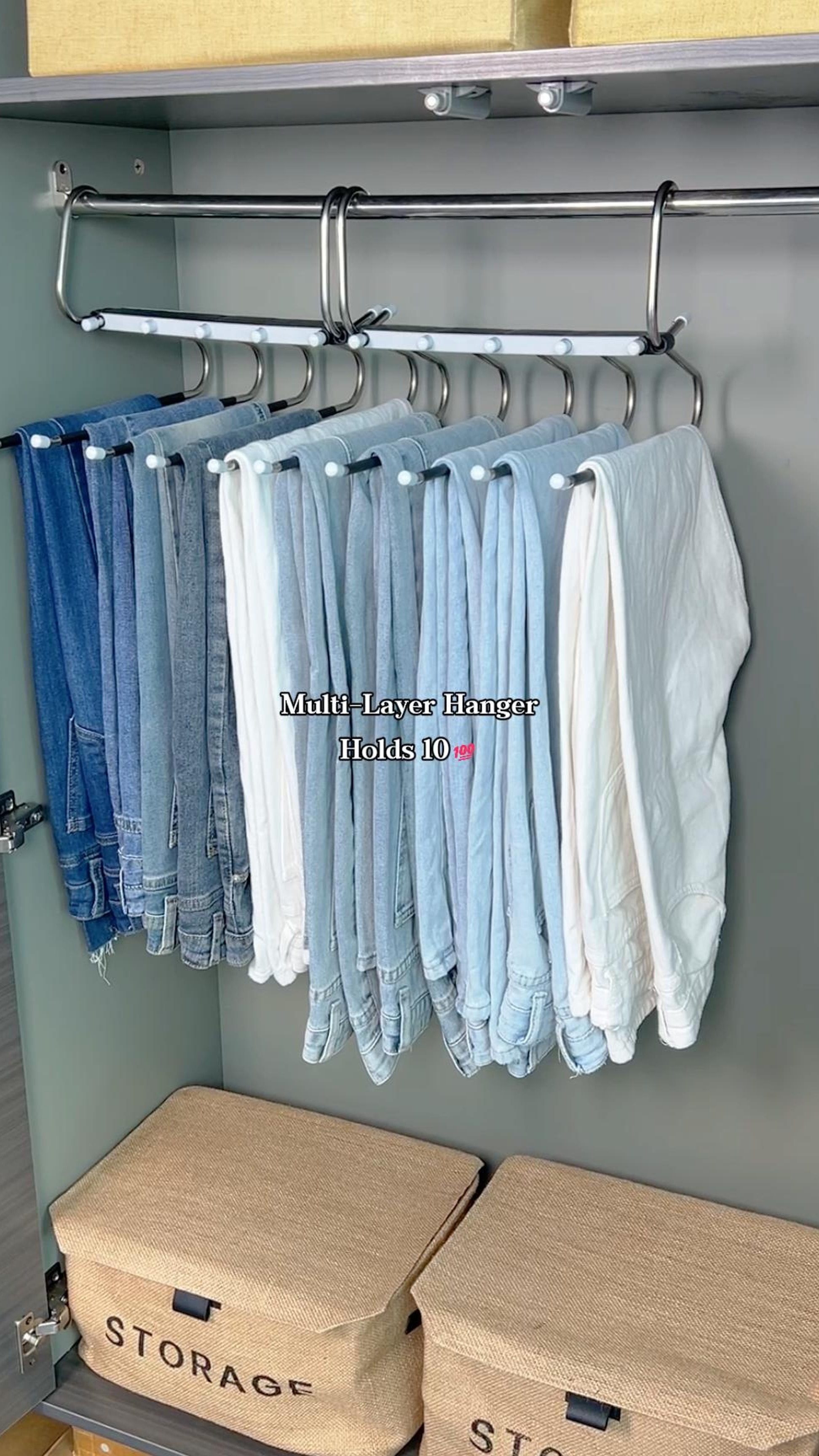 Right Pants Hanger Saves Effort! Layered Design, No Rummaging💯 #practicalhomegoods #ticktockshopcreatorpicks #ralphlaurenchristmasdecor #mensstylehack #homehacksessentials #spacesaverhangers #fashionablewomensclothing #shoehornessentials #adjustableshoerack #simplestoragesolution #tiktokmademebuyit #fyp #foryoupage #hanger #falldealsforyou #closethanger #pantshanger #clothesorganization #wardrobeessential #wardrobestylist #organizergoals #closetorganization