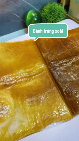 Bánh tráng xoài siêu thơm ngọt nhẹ ăn vặt cuốn thì thôi nhé vị ngọt nhẹ từ xoài #banhxoainhatrang #banhxoai #anvat 