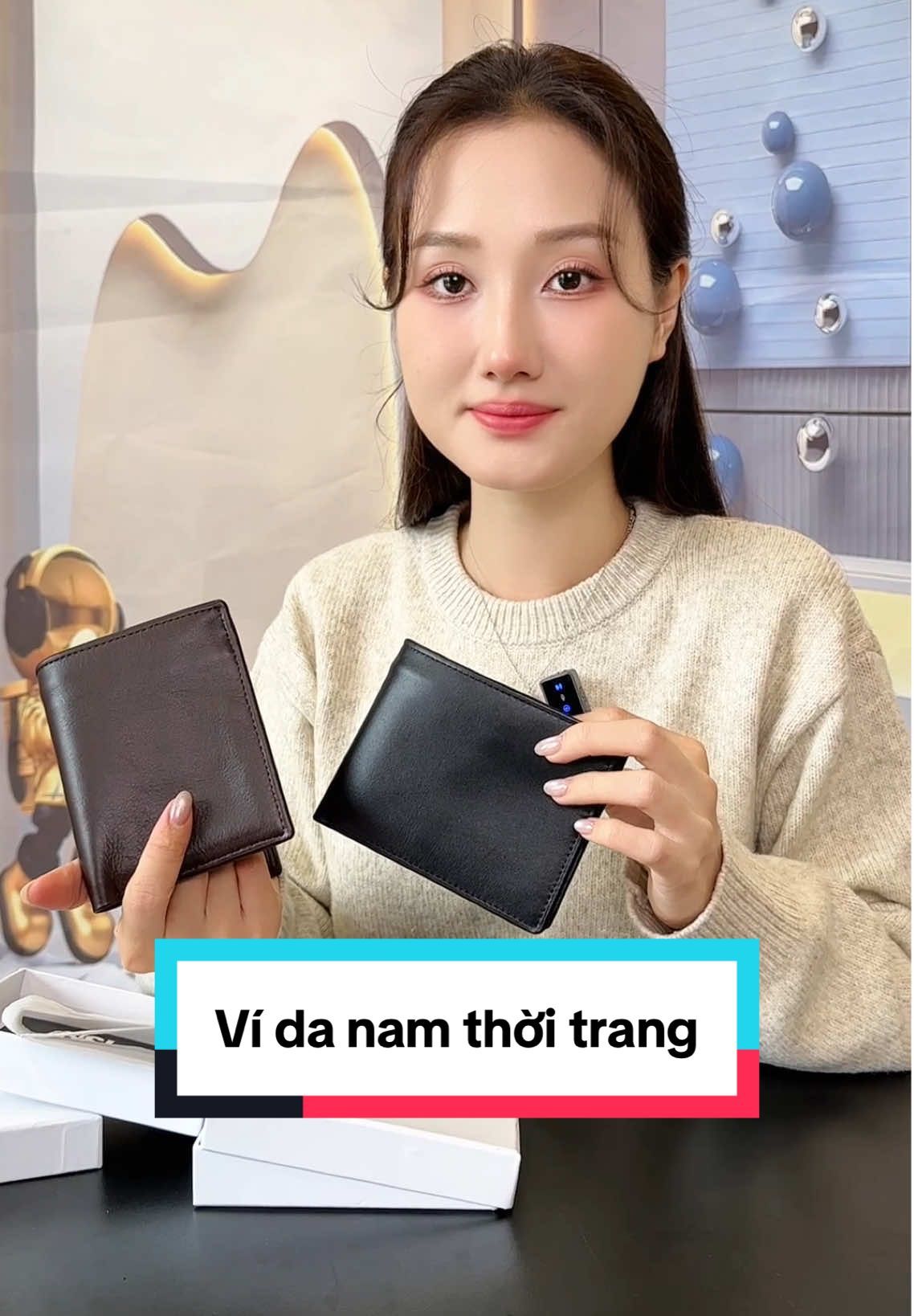 Ví da nam thời trang #tikhub #xuhuong #vinam #vida #vidanam 