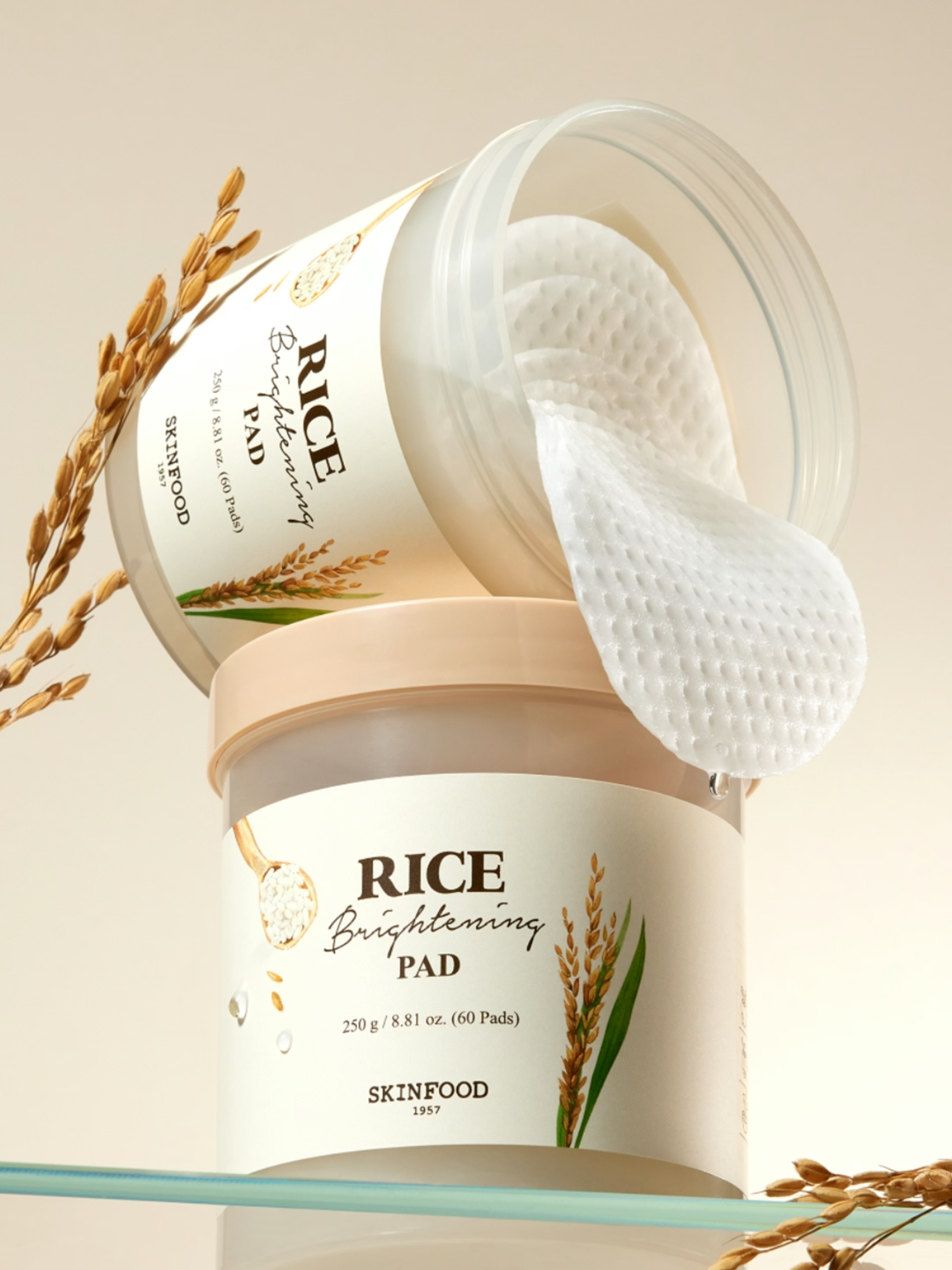 Combo 2 món chăm da sáng mịn từ gạo, thử ngay nha! #skinfood #skinfoodvn #toner #tonerpad #rice