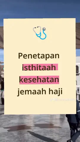 Hasil pemeriksaan kesehatan yang sudah diinput oleh tim penyelenggara kesehatan kabupaten/kota akan diolah dan dianalisis oleh Siskohatkes. Hasil analisis tersebut berupa penetapan status istitaah kesehatan jemaah haji, yaitu:  1. memenuhi syarat istitaah      kesehatan haji 2. memenuhi syarat istitaah       kesehatan haji dengan       pendampingan 3. tidak memenuhi istitaah       kesehatan haji sementara  4. tidak memenuhi syarat       istitaah kesehatan haji.  sumber : Kemenkes RI #istithaahhaji2026 