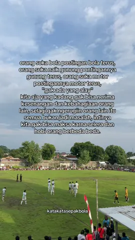 Karena setiap orang punya hobi yang berbeda ⚽️ #hobibola #sepakbola #storybola #katakatasepakbola #fypbola 