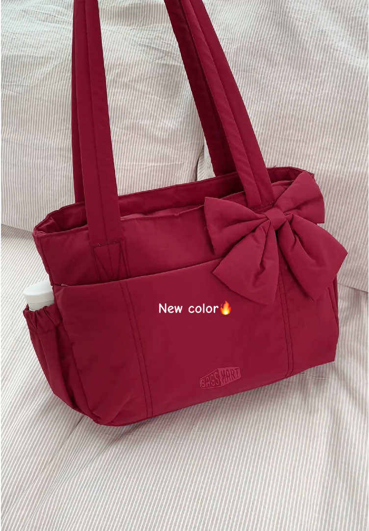 Girls who love red, hurry up and get this bag❤️#bagsmart #bagsmartmy #tiktokshop1111megasale #tiktokshop #bowtote 