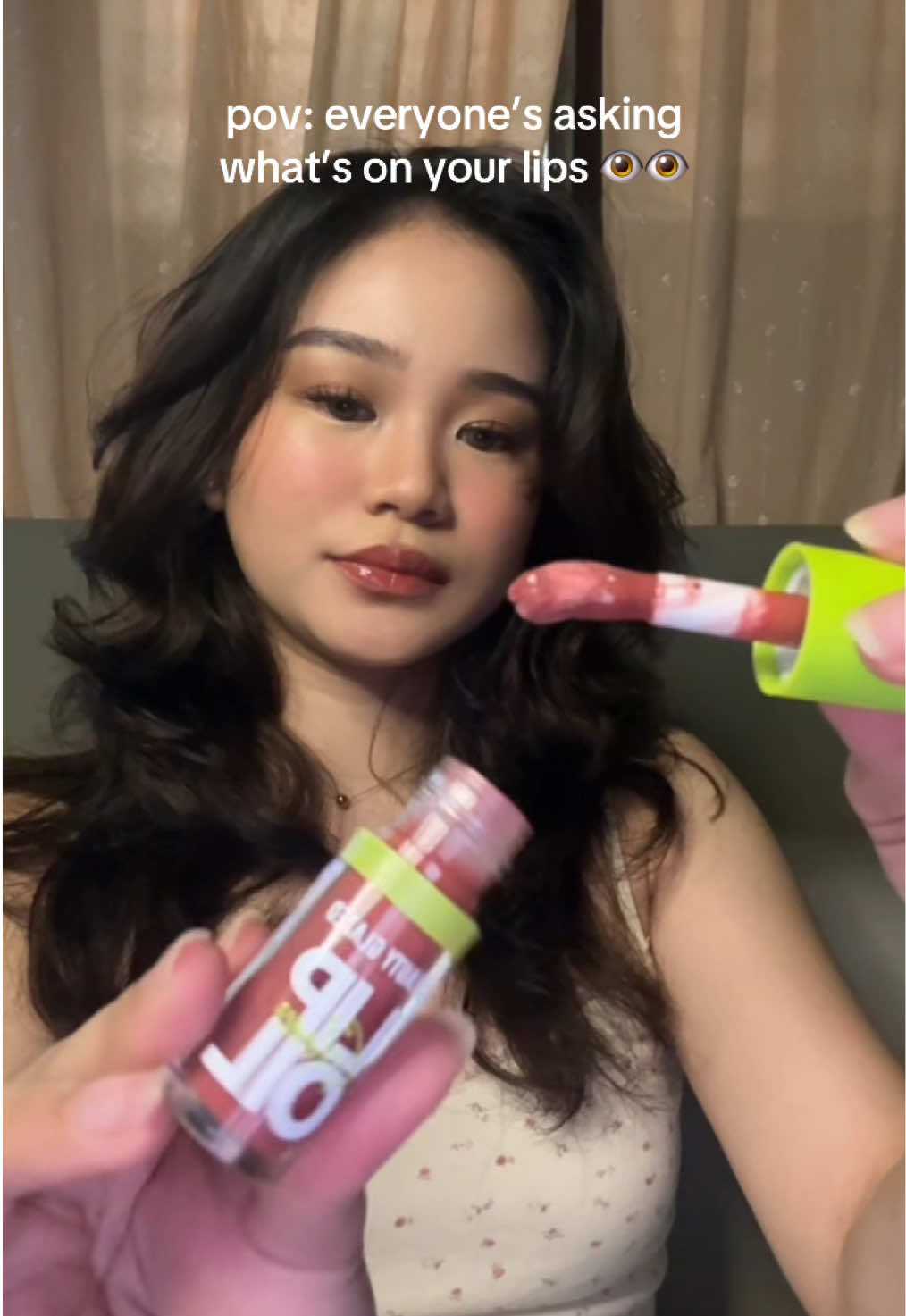 your lips, but glossier 🫦 #beautyglazed #lipoil #makeup 