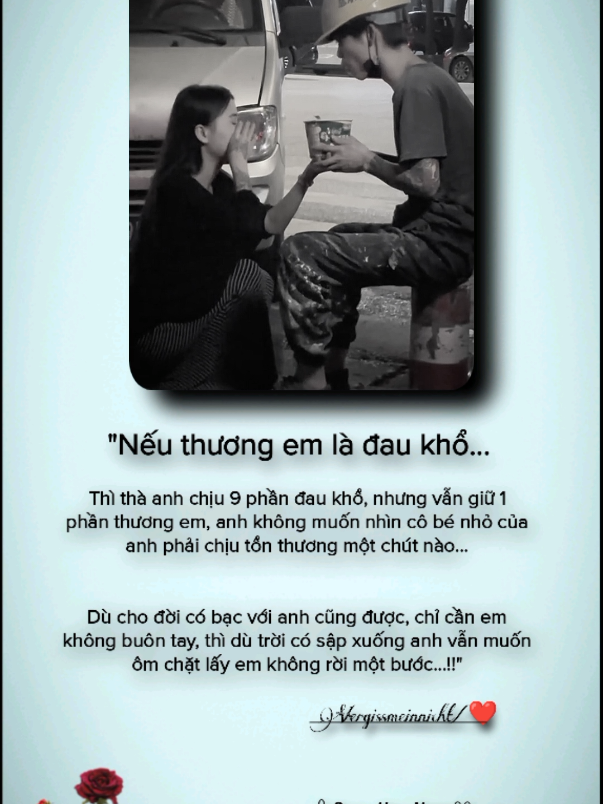 thà anh chịu 9 phần đau khổ nhưng vẫn giữ 1 phần thương em. #tamtrang #tinhyeu #story #foryou 