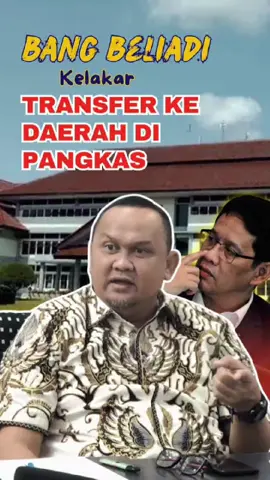 Pemotongan Transfer ke Daerah (TKD) oleh pemerintah pusat (Kementerian Keuangan) sebagai dorongan terhadap pemerintah daerah supaya memperbaiki tata kelola keuangan daerah terutama yang berkaitan dengan Dana Transfer dari Pusat #bangbeliadi #beliadi #purbaya #dprdbabel #pemprovbabel 