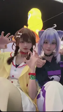 これ可愛すぎない？？？ 戌神ころね@ななせ こむぎ🧸💬 #コスプレ #cosplay #猫又おかゆコスプレ #戌神ころねコスプレ #おかころコスプレ 