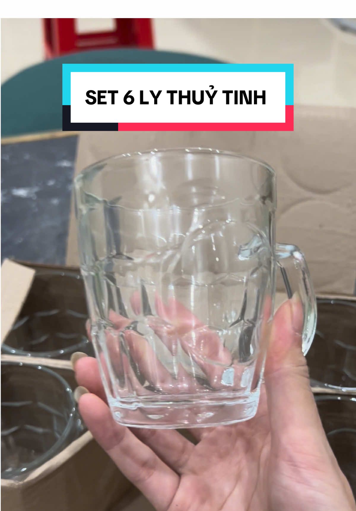 Set 6 ly thuỷ tinh hình quả na #lythuytinhdecor #cocthuytinh #lythuytinh #viral #xuhuongtiktok  