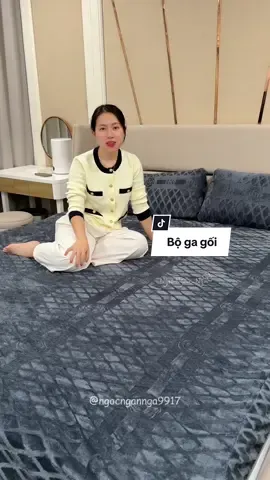 Bộ ga gối bằng vải nhung ấm áp #bogagoi#bochanganhung#ngocngannga#nnnbochanganhung#gagoinhung