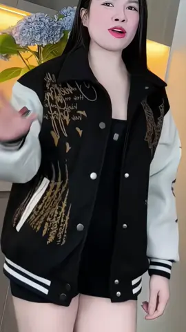 Áo BomBer Dạ Hình in sắc nét #thoitrang #xuhuongtiktok 