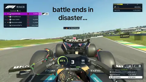 battle ends in disaster… @Hoschimaat #f1 #formula1 #racing #gaming #fighting 
