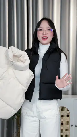 Áo khoác phao gile quá đẹp luôn #hiennguyen6666666 #thoitrangnu #aogilephao #aogile #aokhoacnu 