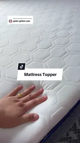 Membalas kepada @Afya  #mattresstopper #toppertilam #toppertilamgebu #toppertilammurah #memoryfoamtopper 