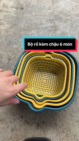 Tết đến rồi sắm ngay bộ rổ kèm chậu đựng rau , củ, quả đi nhé .đang sale đấy ạ #xuhuong #borokemchau6mon #borokemchau 