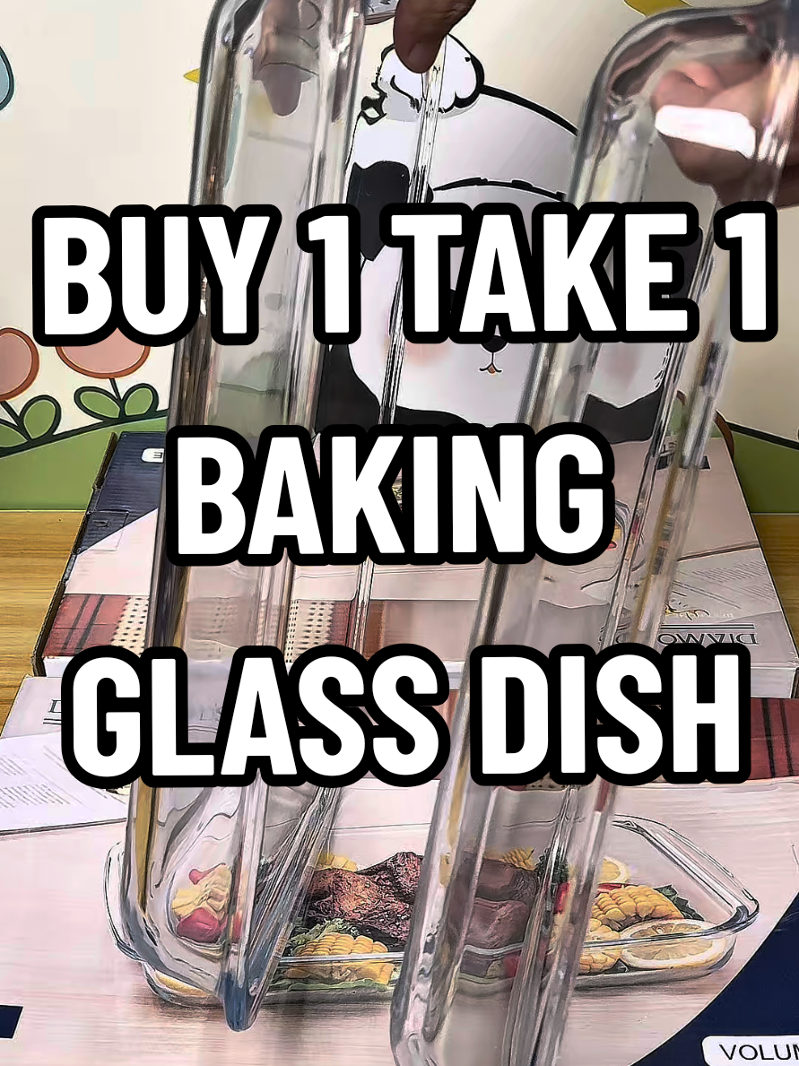 Buy 1 take 1 glass baking dish. perfect talaga to sa mga mahilig mag bake, ta napaka ganda din lagayan ng mga foods #kitchenware #bakeware #glassware #bakingdish #rectangularbakingdish 