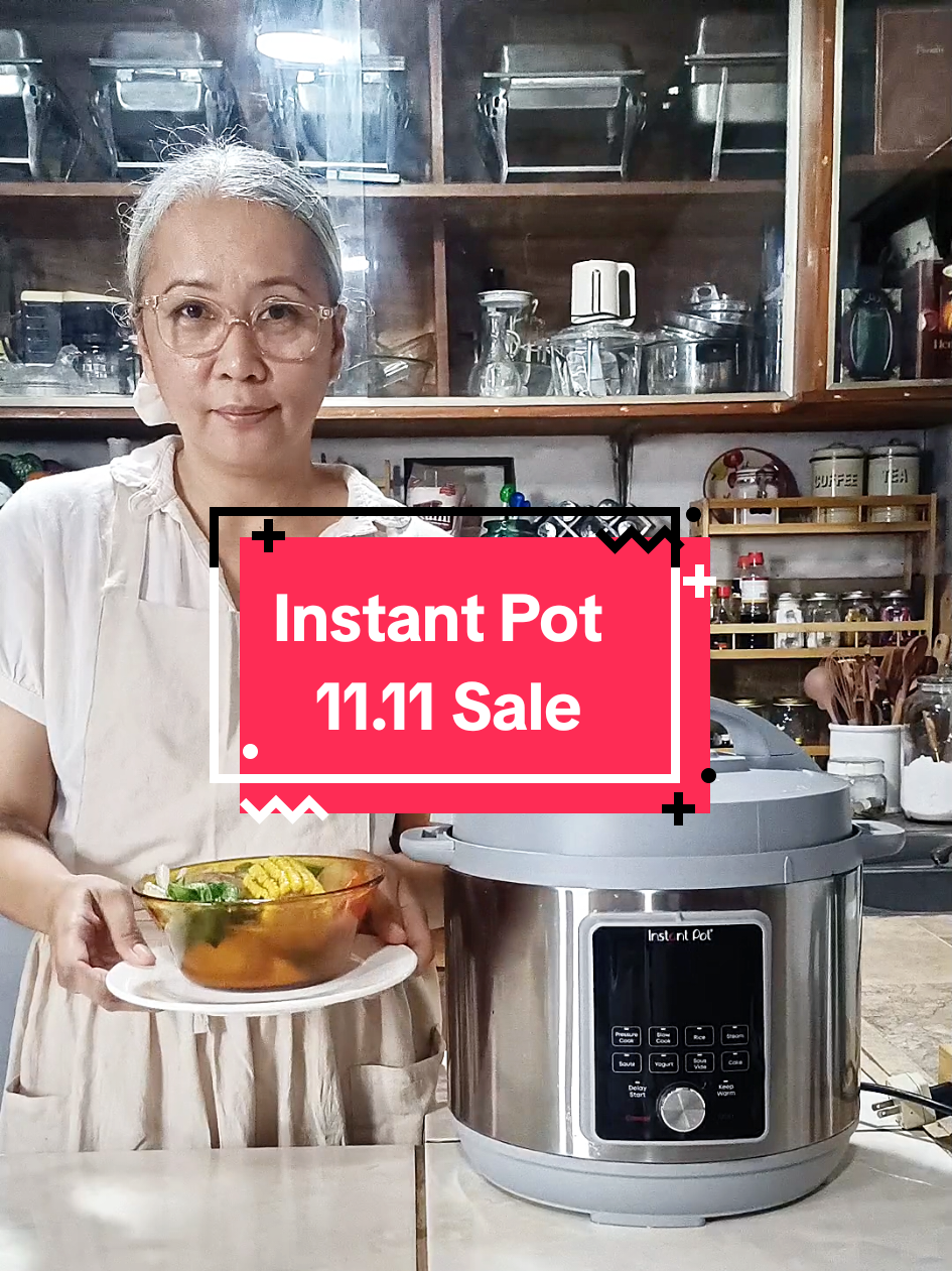 No doubt, my Instant Pot Duo is one of my favorite cooking partners. One pot lang, ang dami mo nang pwedeng gawin - pressure cook, slow cook, rice cooker, yogurt maker, steamer, sauté pan, sous vide, sterilizer, and you can even use it as a food warmer... With 11+ Safety features including overheat protection and auto sealing lid, this allows me worry-free cooking.  Get it on TIKTOK during the 11.11 SALE from November 10 8pm - November 13, 2025 and get UP TO 50% OFF!  *vouchers may vary per account @instantpotph  #OnePotEndlessPossibilities #InstantPotPH #InstantPotRIO #instantpotduo 