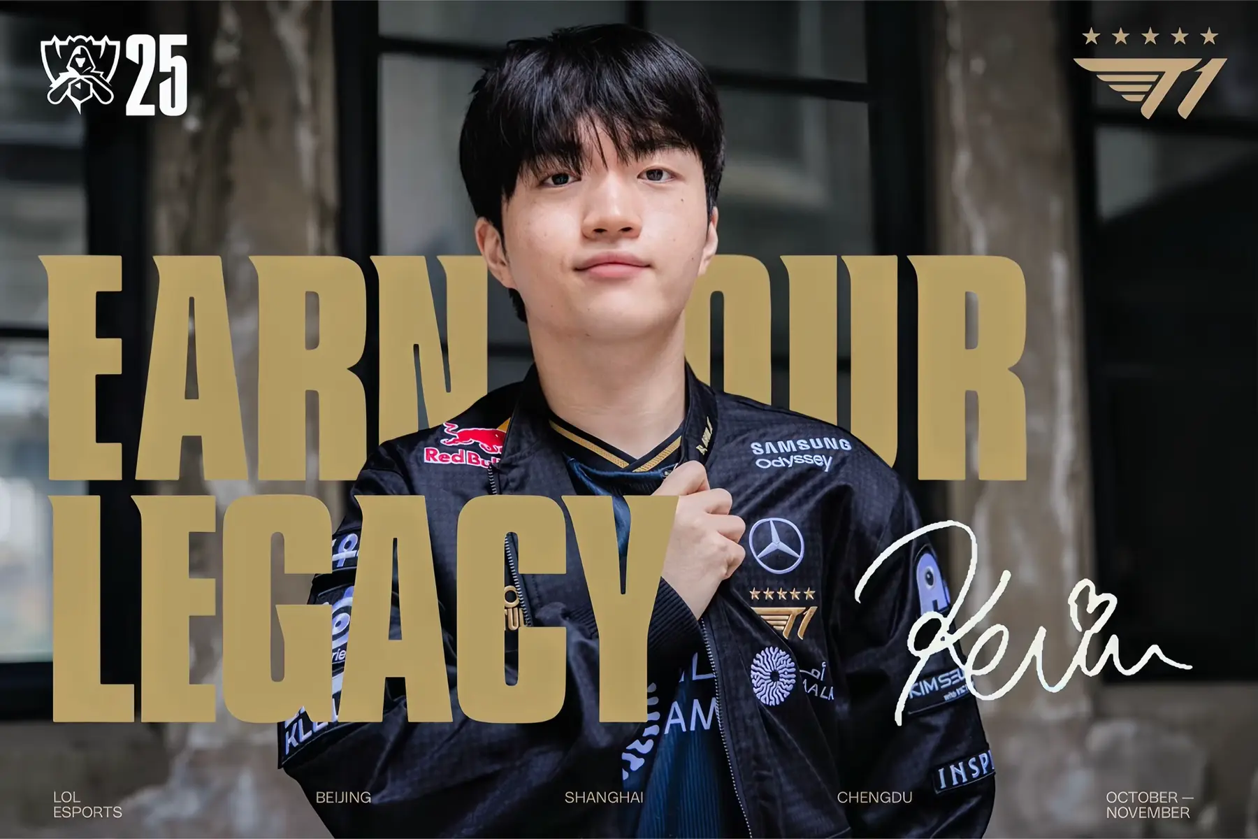 Kẻ yếu sẽ gục ngã. Kẻ vĩ đại nhất sẽ chạm đến định mệnh của mình. Đây chính là CKTG 2025, nơi bạn sẽ Khắc Tên Vào Lịch Sử. #worlds2025 #t1win #t1 #doran #oner #faker #gumayusi #keria #xuhuong #viral #fyp 