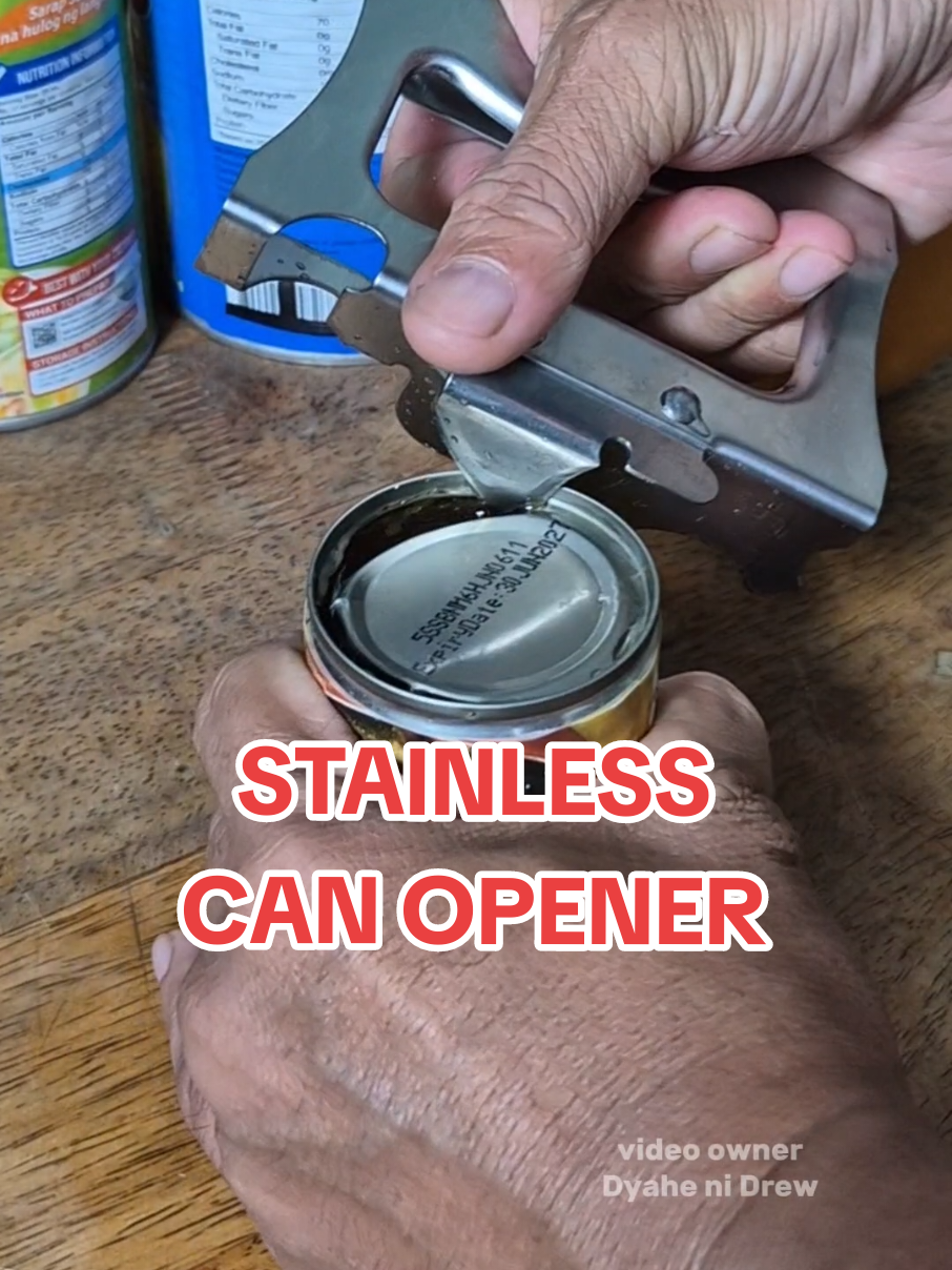 Tigilan mo na ang paggamit ng kutsilyo sa pagbukas ng delata #canopener #bottleopener #stainlesssteel #opener #dyahenidrew 