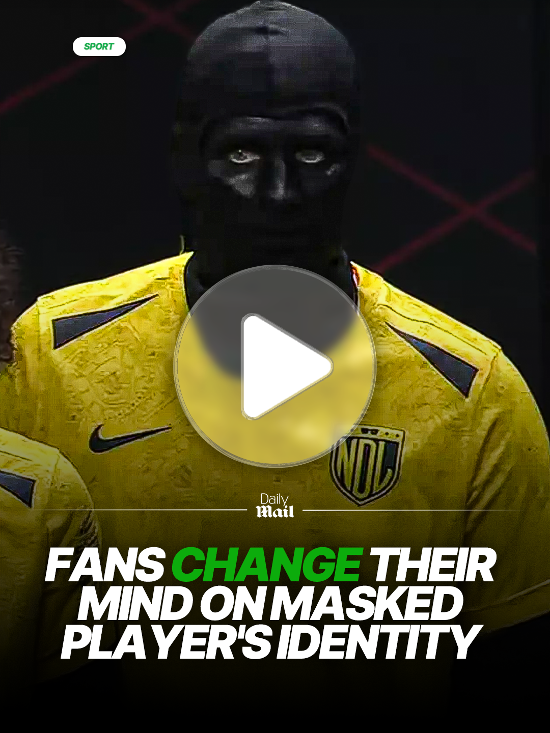 Fans have changed their mind on the identity of the masked Premier League player competing in the Baller League 😲👀 #ballerleague #PremierLeague #news #ksi #mask