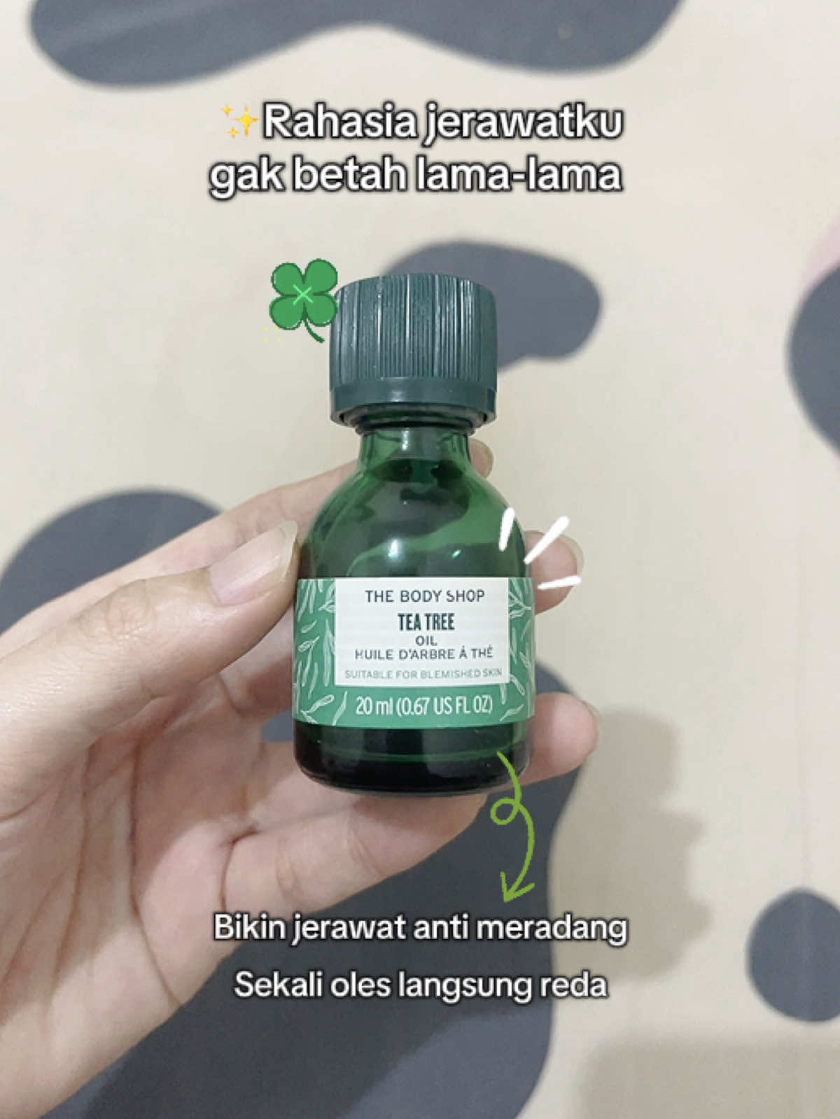 Setetes aja cukup bikin jerawat kabur #thebodyshop #teatreeoil #jerawat