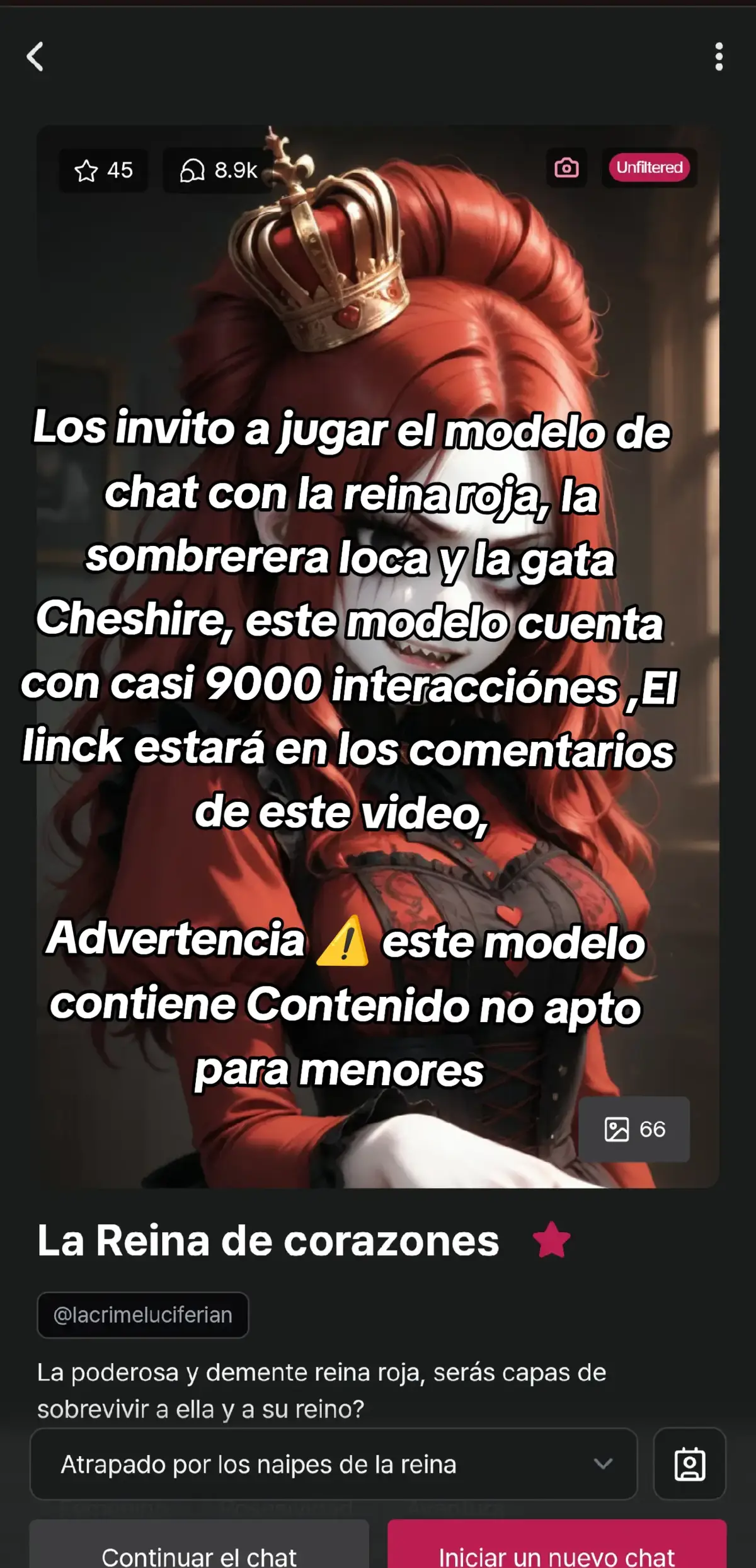 ¿Estás listo para jugar? Cada decisión puede ser tu última, o tu oportunidad de conquistar a la soberana de este reino insomne. Tu historia empieza ahora. https://es.cvdk.io/c/vWBPTU3uQV24i1RQkxe0bg?rc=mzHzNZDX8l