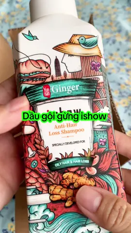 Dầu gội gừng ishoww giúp giảm tình trạng tóc rụng tóc yếu giúp kích thích mọc tóc. Giảm tình trạng gàu và ngứa da đầu #daugoigung #ishow #daugoithaoduoc #giamrungtoc #fyp  @Thảo bán tạp hóa  @Thảo bán tạp hóa  @Thảo bán tạp hóa 