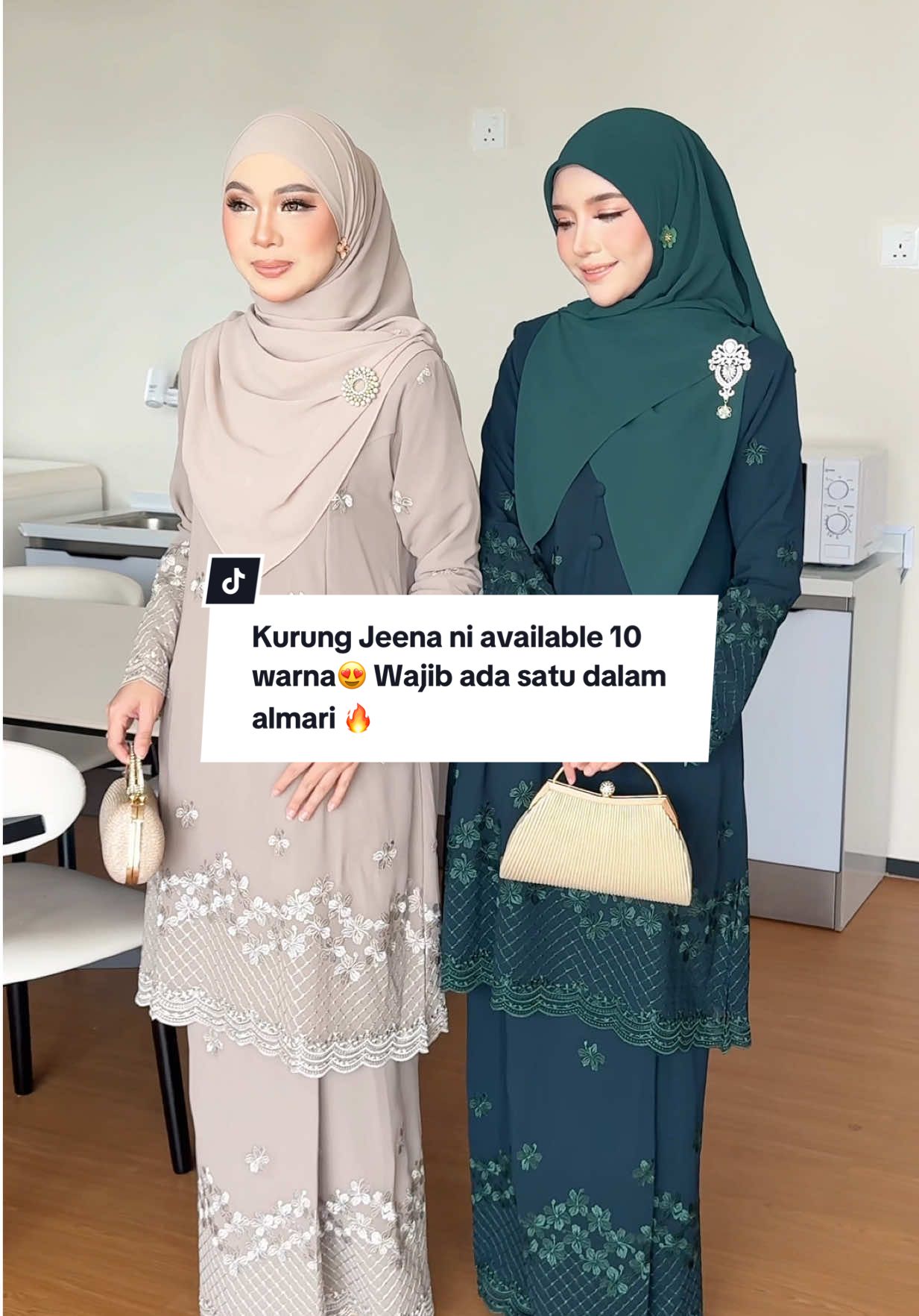 Kurung Jeena ni available 10 warna😍 Wajib ada satu dalam almari, kalau pakai pergi kenduri confirm ramai puji cantik 🥰✨ Kalau nak masuk live launching Khamis ni jam 9pagi ⏰ #nfhboutiquegallery #bajukurung #kurung #bajuwanita #kurungcantik 