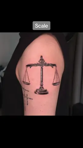 Cán cân công lý mà che hình thì hết ý #scaletattoo #scale #justice #justicetattoo #artofsoul 