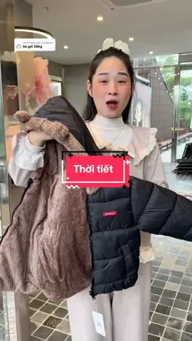 Trả lời @Nguyet thời tiết.. (QCCC) Áo khoác lót lông cừu c #xuhuong #quanaotreem #aokhoacgiolotlong 
