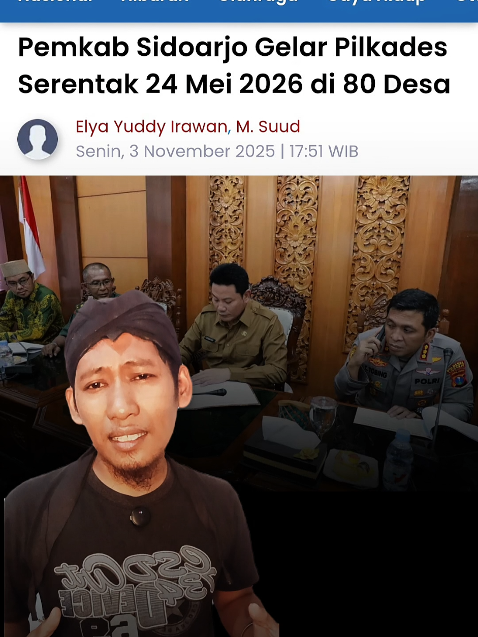 Selamat buat warga Sidoarjo... #SampangBerhakMemilih #TundaUntukSiapa #DemokrasiJanganDibungkam #Pilkades2026 #SuaraRakyatHargaMati @kemendagri_ri @partaigerindra @pemprovjatim 