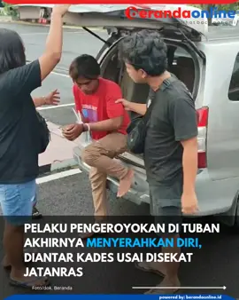 Upaya pelarian seorang pelaku penganiayaan di Kabupaten Tuban, Jawa Timur, berakhir setelah disekat oleh Unit Jatanras Satreskrim Polres Tuban di wilayah Kecamatan Palang. Pelaku yang sempat kabur itu akhirnya terpaksa menyerahkan diri ke Polsek Palang, bahkan diantar langsung oleh kepala desa setempat. Baca selengkapnya di website berandaonline.id  #jatanrastuban #polrestuban #pengeroyokan #beritatuban 