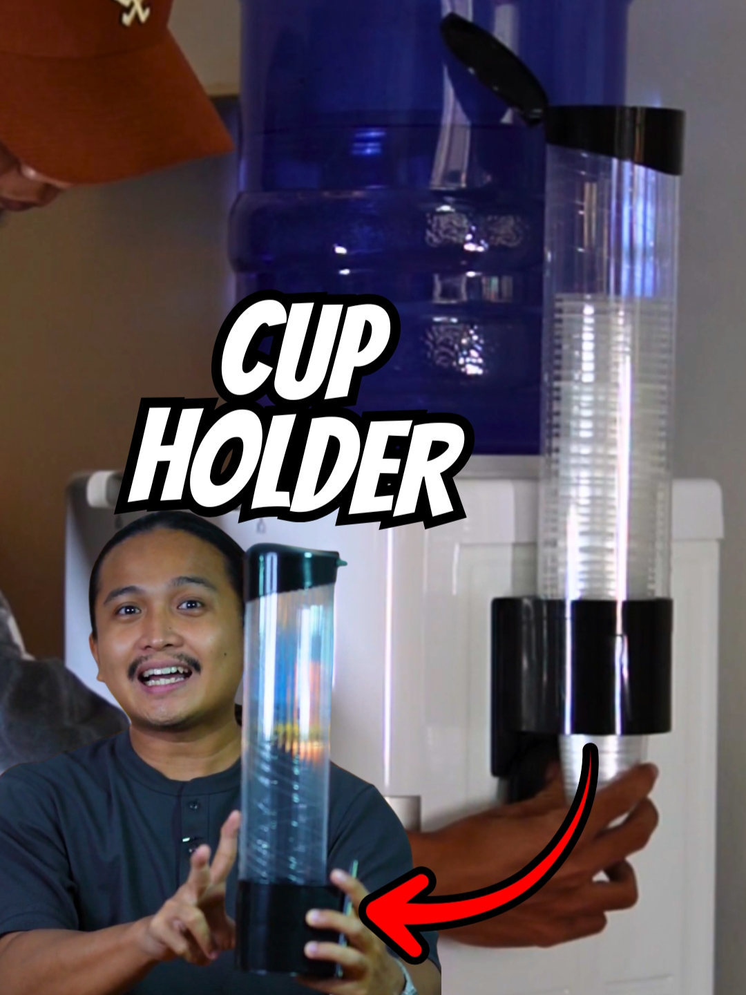 Disposable Cup Holder para mabilis at malinis kumuha ng tubig sa dispenser, perfect sa office o bahay!