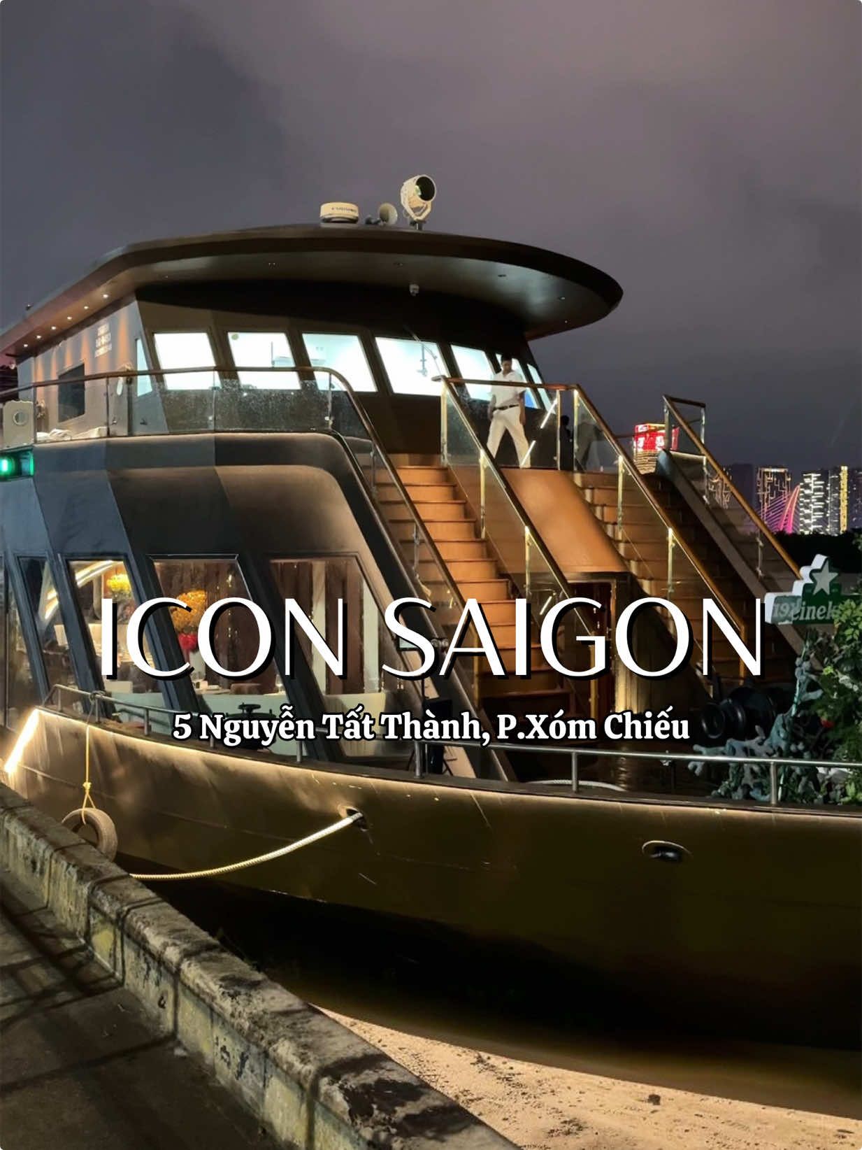Địa điểm hẹn hò mới này lí tưởng lắm luôn !  #iconsaigoncruise #iconsaigon #duthuyen #henho  