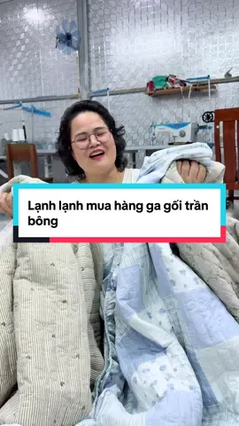 Ga trần bông cotton icy kèm 2 vỏ gối đầu giá đang giảm sâu #xuhuong#gagoimuadong#ganemam#changadinhi#thinhhanh