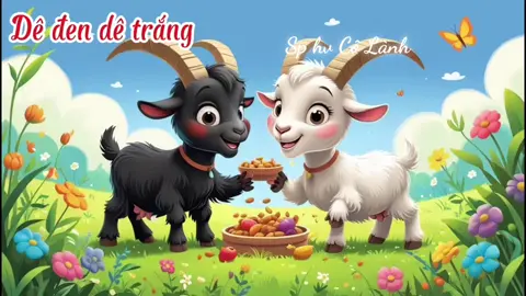 Dê đen và dê trắng #veo #xuhuong #giaovienmamnon #congngheai 