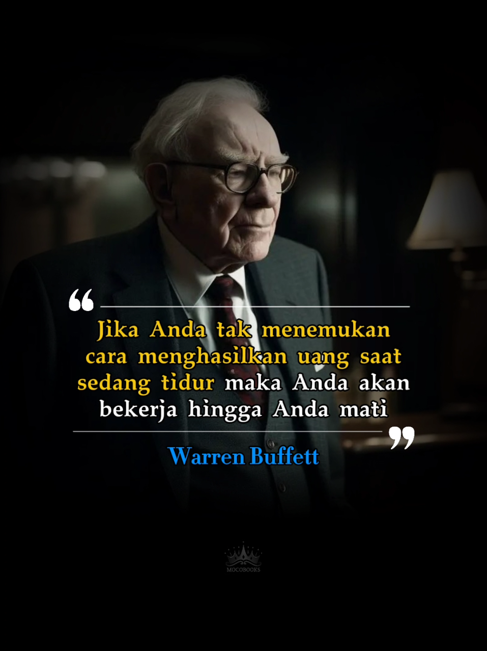 Dunia tidak memberi jaminan pada mereka yang hanya bergantung pada satu sember penghasilan.  #warrenbuffett #kisahdanrahasiakekayaanwarrenbuffet #investasi #book #finansial 