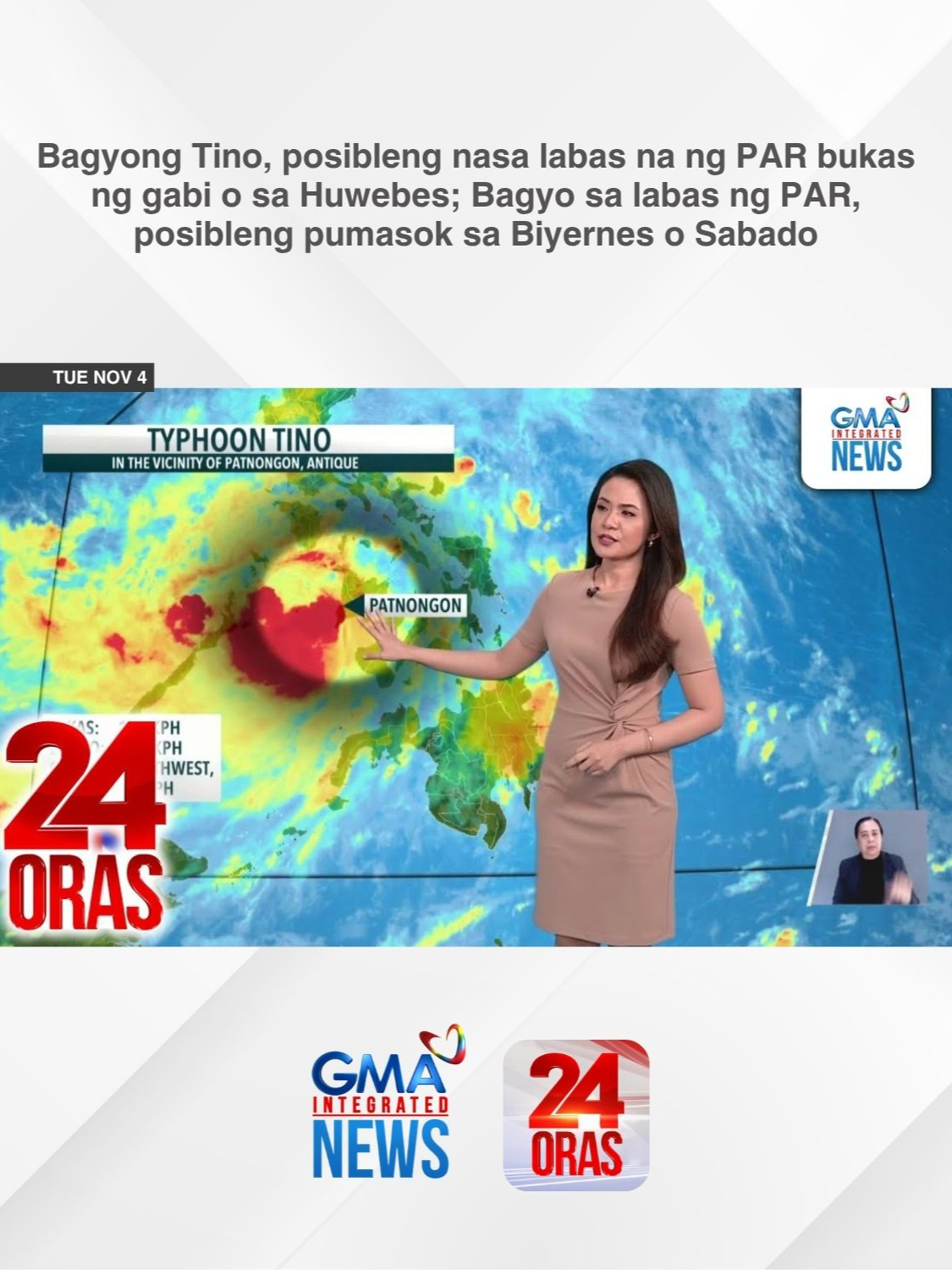 Hindi pa man nakakaalis ang Bagyong #TinoPH, may nagbabadya na namang bagong bagyo. | 24 Oras  #BreakingNewsPH #GMAIntegratedNews #24Oras