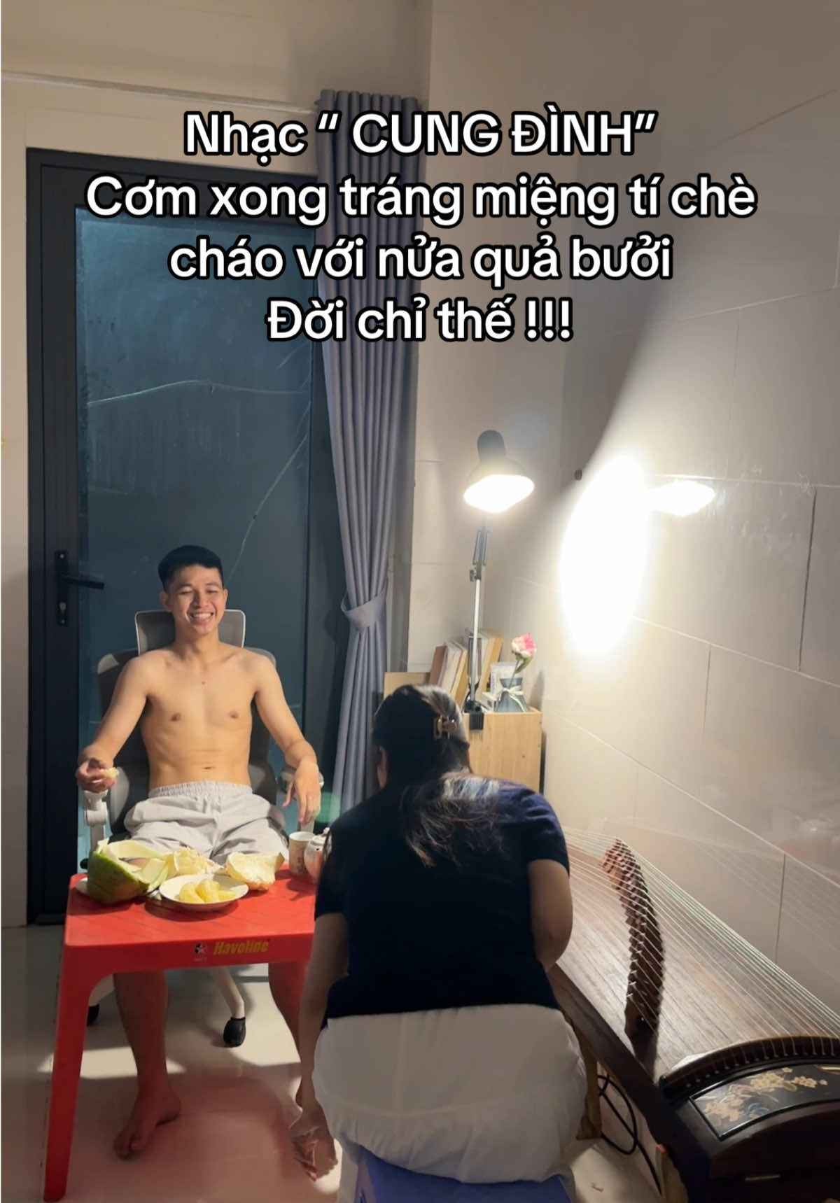 Chè với bưởi đi trước nhạc lả lướt theo sau =))) Chấm hết !!! #nhacovohoctiengtrung #viral #cotrang #guzheng 