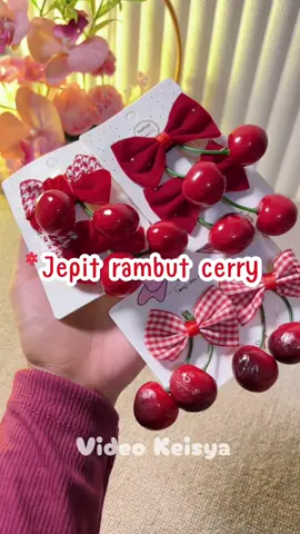 Jepit rambut cerry anak lucu #jepitrambut #jepitanrambut #accessories #fyp #fyppppppppppppppppppppppp 