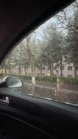 Snowfall ❄️❤️ #bishkek #snowfall #kyrgyzstan #foryou #Love 