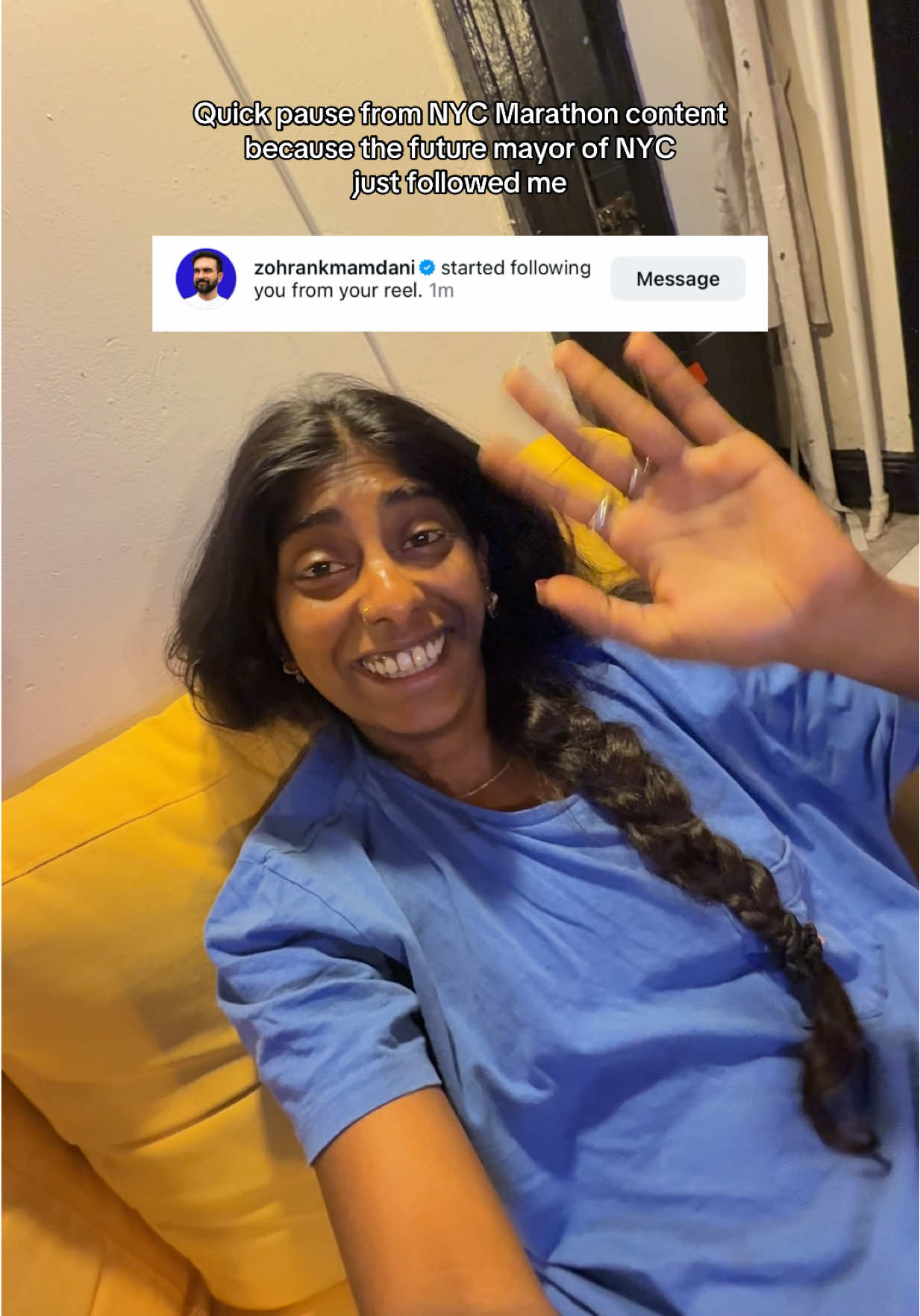 HI BESTIE 💞 @Zohran Mamdani A friendly reminder that TODAY IS VOTING DAY! NYC let’s show up! 🗳️ #preethisdiary #nyc #nyclife #votingday #zohranmamdani 