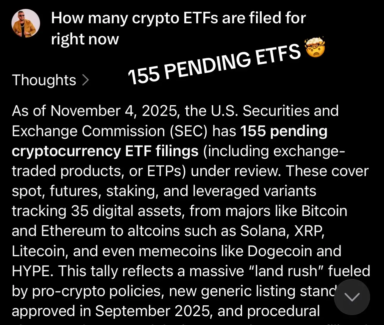 Crypto fam HODL STRONG! This is for your unborn grandchildren. This is how we break out of FINANCIAL ENSLAVEMENT! They want retail OUT! Crypto is in max fear and BTC is still over 100k. This is a major setup. If the price dips below your average, try to average down. When the government opens, these ETFs are getting the green light. Crypto will succeeed because the richest people in the world want it to succeed. But they don’t want YOU to succeed. I DO!  #xrparmy #digitalassets #crypto #ripple #xrp 